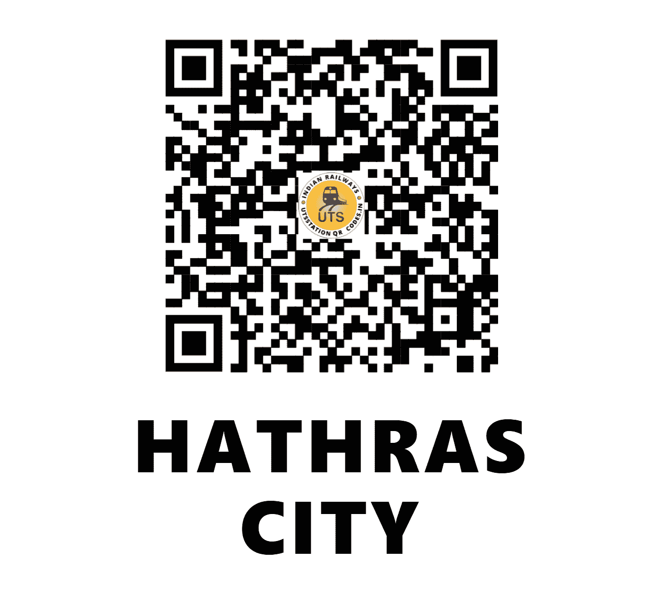 UTS QR Code for HATHRAS CITY - HTC (NE - UTTAR PRADESH)